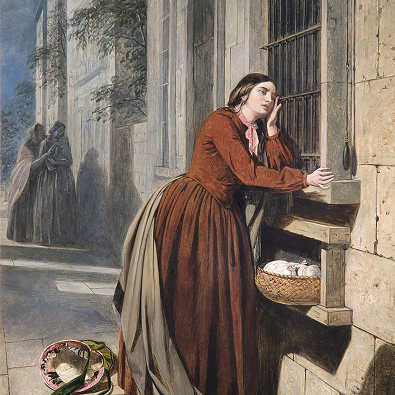 Henry Nelson ONeil, 'A Mother Depositing Her Child at the Foundling Hospital in Paris', 1855 © The Foundling Museum