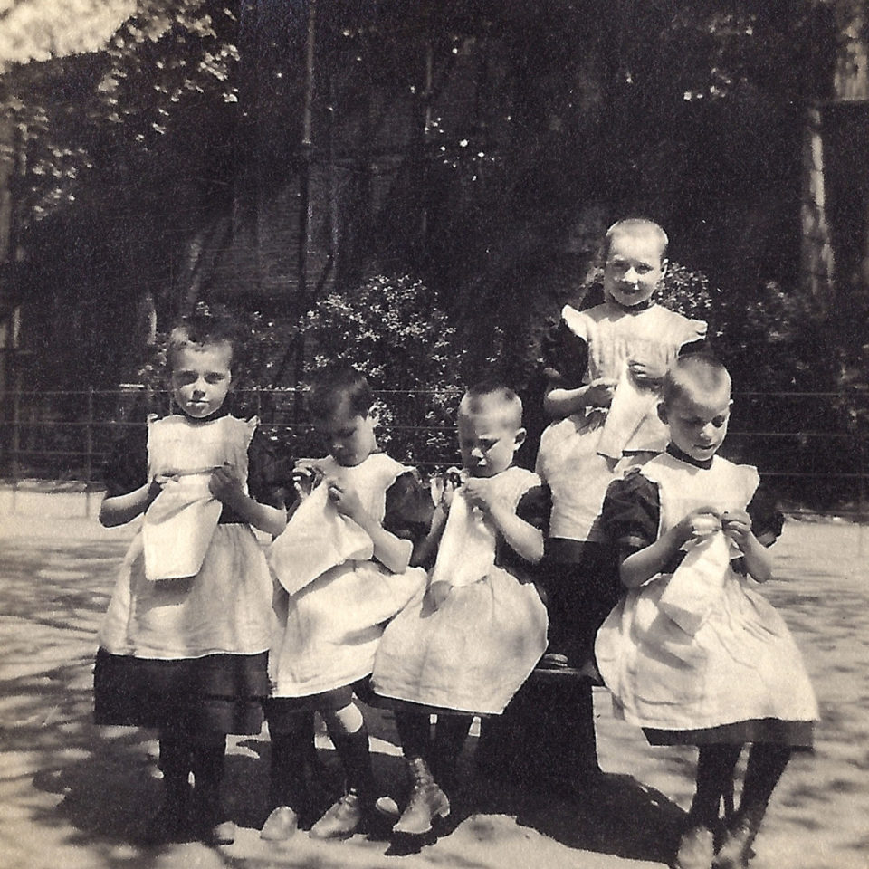 Girls at the Foundling Hospital, London