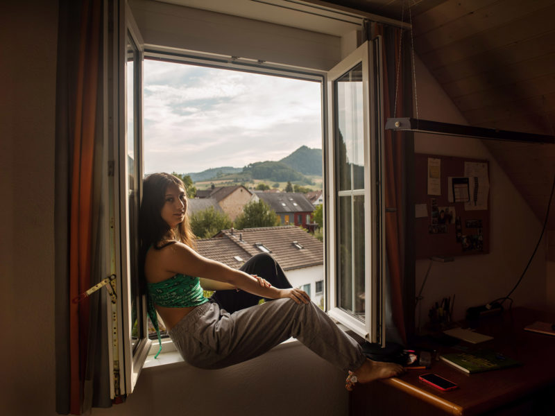 Sofiia, 17, at home in Gipf-Oberfrick, Switzerland, July 2022 © Polly Braden